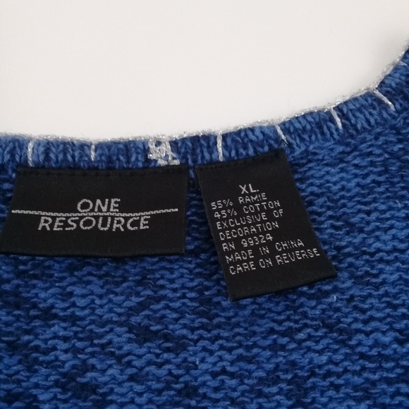 Bundle "3 x $20" ONE RESOURCE Womens Blue Vest Embellished Full Zip Xl - Picture 5 of 8